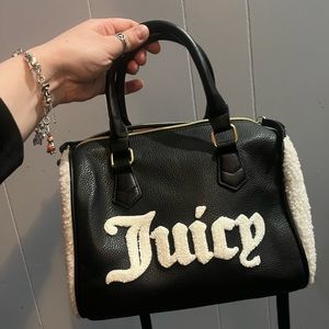 Juicy Couture handbag (black with white wool logo)